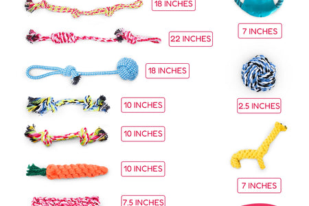 Dog Rope Toys for Small & Medium Dogs Dog Toy Pack of 11 Puppy Teething Toys