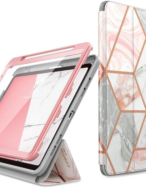 Load image into Gallery viewer, Cosmo Case for Ipad Air 5Th Generation/4Th Generation 10.9 (2022/2020), Full-Body Trifold with Built-In Screen Protector Protective Smart Cover with Auto Sleep/Wake &amp; Pencil Holder (Marble)
