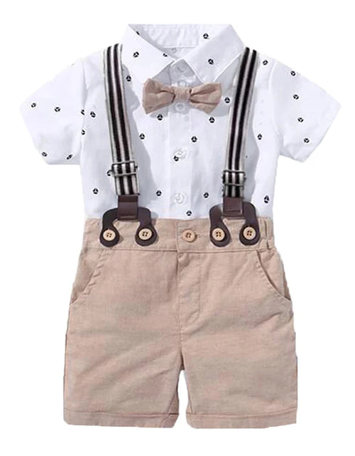 Load image into Gallery viewer, Hot Baby Boy Clothing Suit Newborn Handsome Romper Bow Set Birthday Festival Gift Jumpsuit Hat Toddler Boys Wedding Outfit Dress
